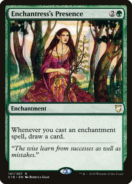 Enchantress's Presence, Magic card C18 141 — Commander 2018 set