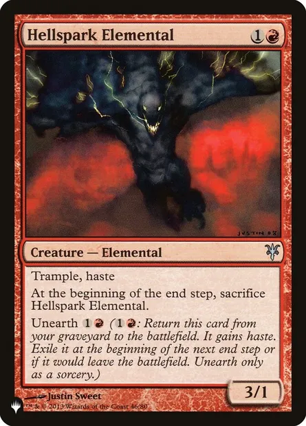 Hellspark Elemental, Magic card PLST DDK-46 — The List set