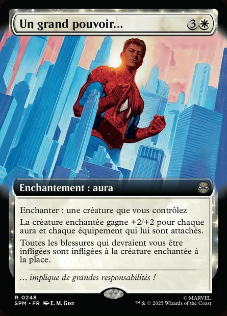 Un grand pouvoir..., carte Magic SPM 248 — extension Marvel's Spider-Man