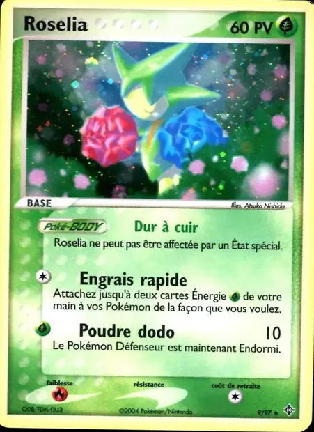 Rosélia, carte Pokémon DR 9 — extension EX Dragon