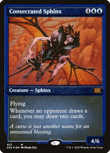 Consecrated Sphinx, Magic card 2X2 427 — Double Masters 2022 set