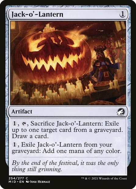 Jack-o'-Lantern, Magic card MID 254 — Innistrad: Midnight Hunt set