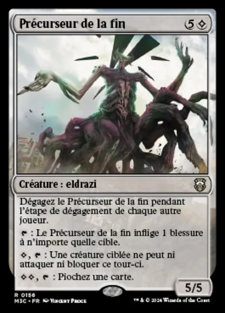 Précurseur de la fin, carte Magic M3C 156 — extension Modern Horizons 3 Commander