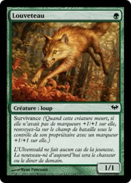 Louveteau, carte Magic DKA 134 — extension Obscure Ascension