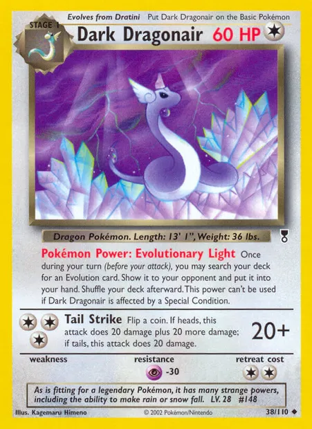 Draco obscur, carte Pokémon LC 38 — extension Legendary Collection