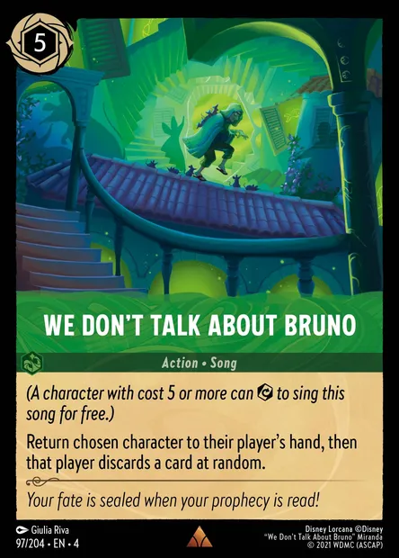 We Don't Talk About Bruno, Disney Lorcana card CH4-097 — Ursula's Return set