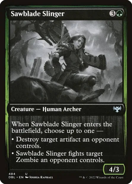 Sawblade Slinger, Magic card DBL 484 — Innistrad: Double Feature set