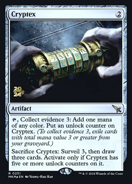 Cryptex, carte Magic PMKM 251s — extension Murders at Karlov Manor Promos