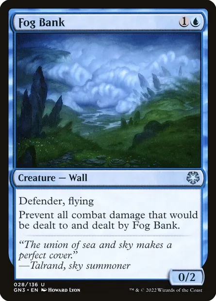 Fog Bank, Magic card GN3 28 — Game Night: Free-for-All set
