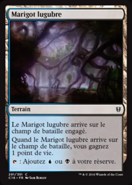 Marigot lugubre, carte Magic C16 291 — extension Commander 2016