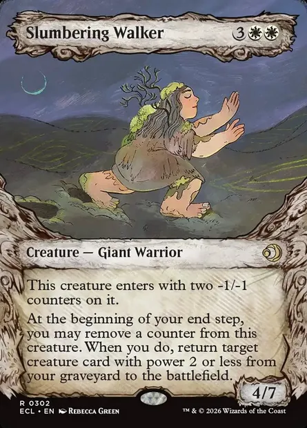 Slumbering Walker, Magic card ECL 302 — Lorwyn Eclipsed set