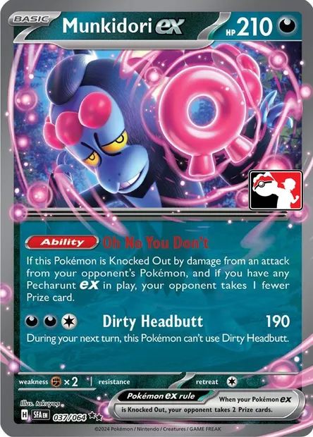Munkidori ex, Pokémon card PPS 037-4 — Play! Pokémon Prize Pack Series set