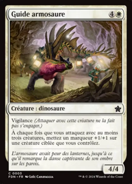 Guide armosaure, carte Magic FDN 3 — extension Foundations