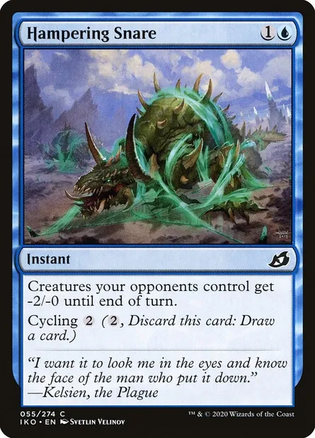 Hampering Snare, Magic card IKO 55 — Ikoria: Lair of Behemoths set