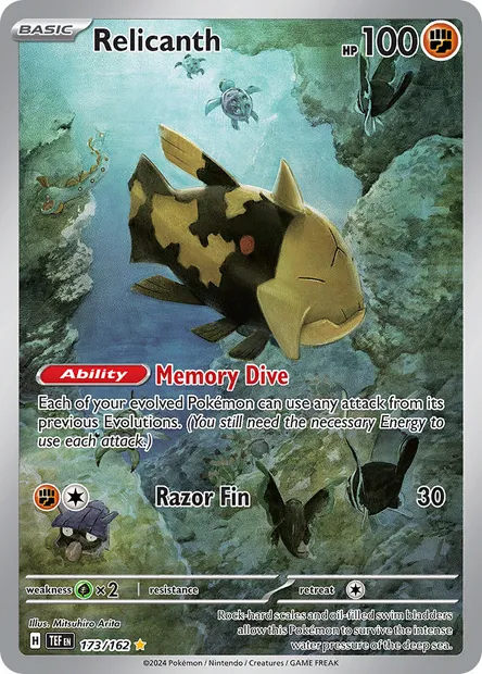 Relicanth, Pokémon card TEF 173 — Temporal Forces set