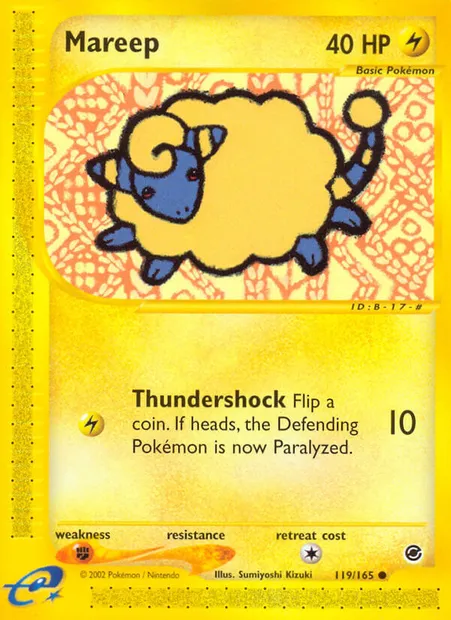 Mareep, Pokémon card EX 119 — Expedition Base Set set