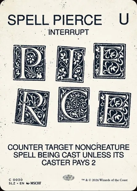 SPELL PIERCE, Magic card SLZ 30 — The Zeta Set set