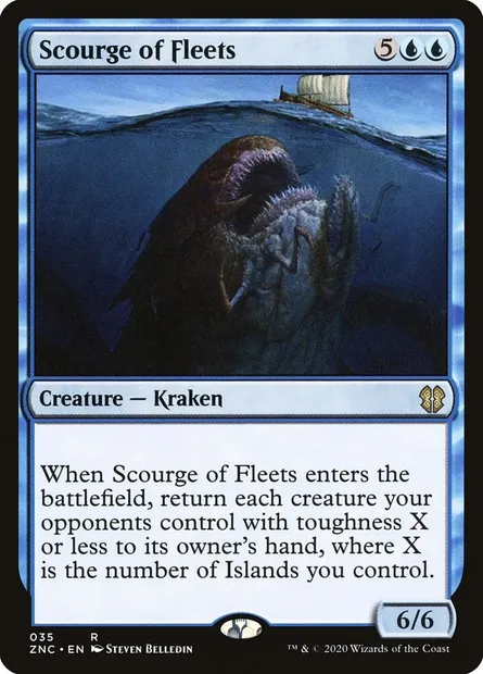 Scourge of Fleets, Magic card ZNC 35 — Zendikar Rising Commander set