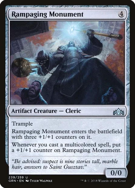 Rampaging Monument, Magic card GRN 239 — Guilds of Ravnica set