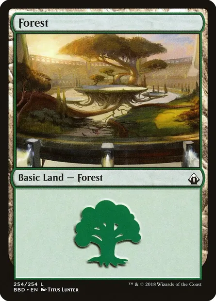 Forest, Magic card BBD 254 — Battlebond set