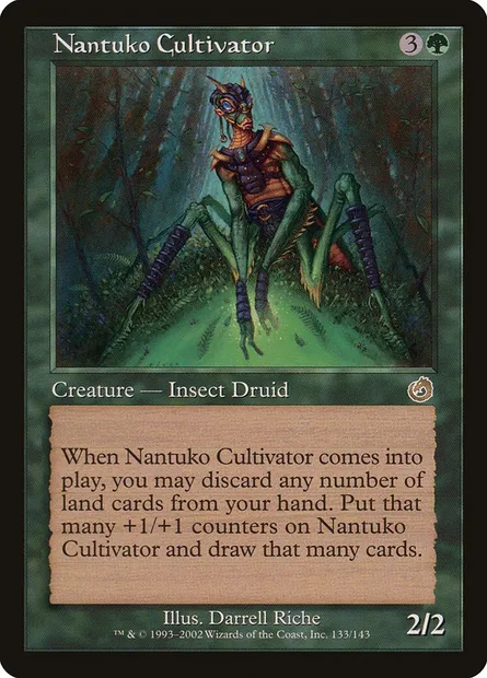 Nantuko Cultivator, Magic card TOR 133 — Torment set