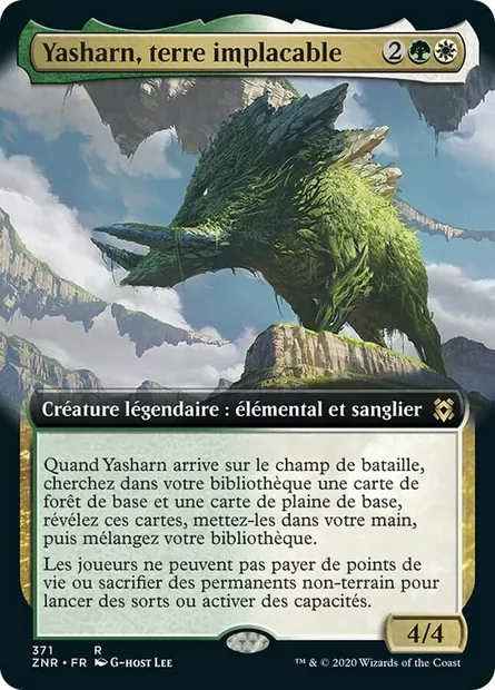Yasharn, terre implacable, carte Magic ZNR 371 — extension Renaissance de Zendikar