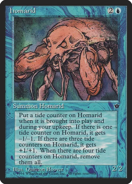 Homarid, Magic card FEM 19a — Fallen Empires set