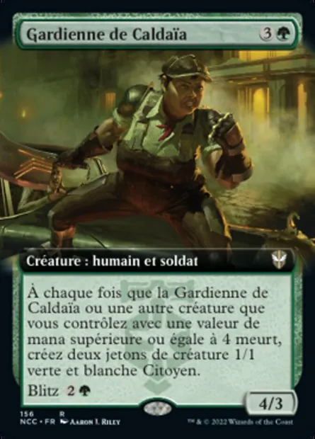 Gardienne de Caldaïa, carte Magic NCC 156 — extension New Capenna Commander