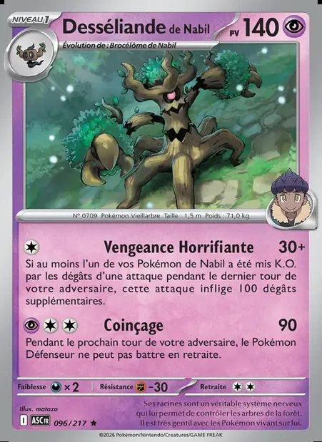 Desséliande de Nabil, carte Pokémon ASC 096 — extension Héros Transcendants