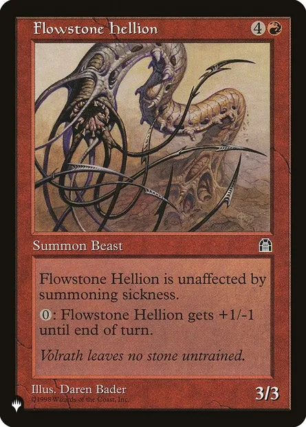 Flowstone Hellion, Magic card PLST STH-84 — The List set