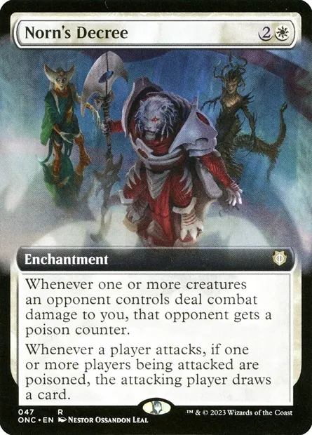 Norn's Decree, Magic card ONC 47 — Phyrexia: All Will Be One Commander set