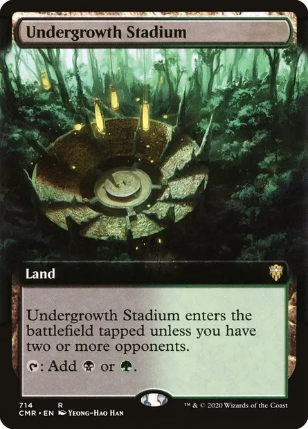 Undergrowth Stadium, Magic card CMR 714 — Commander Legends set