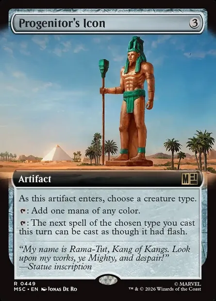 Progenitor's Icon, Magic card MSC 449 — Marvel Super Heroes Commander set