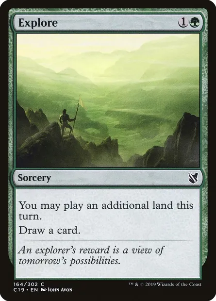 Explore, Magic card C19 164 — Commander 2019 set