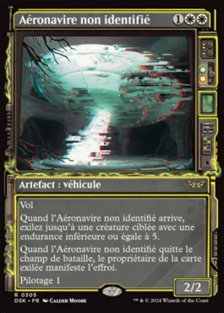Aéronavire non identifié, carte Magic DSK 305 — extension Duskmourn: House of Horror