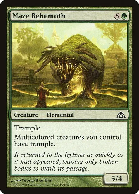 Maze Behemoth, Magic card DGM 43 — Dragon's Maze set