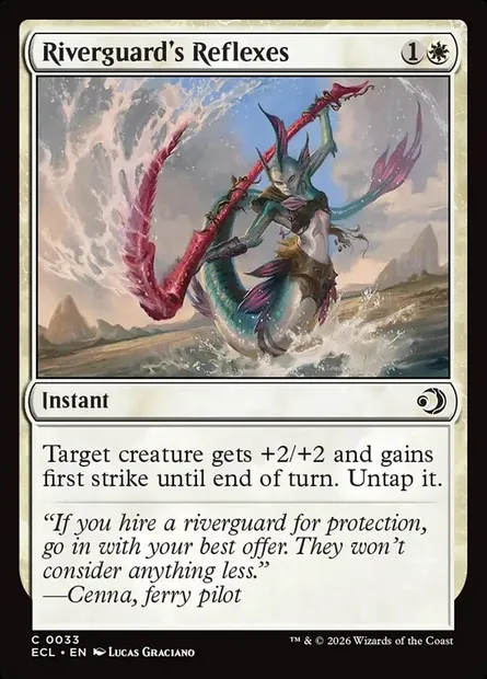Riverguard's Reflexes, Magic card ECL 33 — Lorwyn Eclipsed set