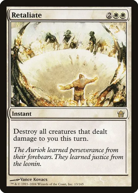 Retaliate, Magic card 5DN 13 — Fifth Dawn set