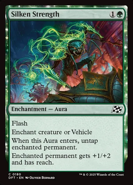 Silken Strength, Magic card DFT 180 — Aetherdrift set