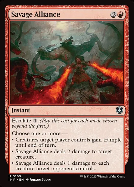 Savage Alliance, Magic card INR 169 — Innistrad Remastered set