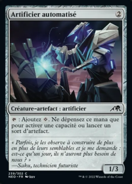 Artificier automatisé, carte Magic NEO 239 — extension Kamigawa: La Dynastie Néon