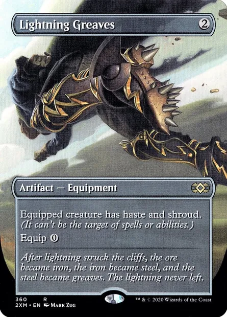 Lightning Greaves, Magic card 2XM 360 — Double Masters set