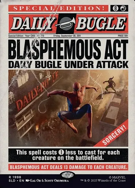 Blasphemous Act, Magic card SLD 1998 — Secret Lair Drop set