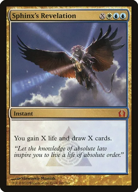 Sphinx's Revelation, Magic card RTR 200 — Return to Ravnica set