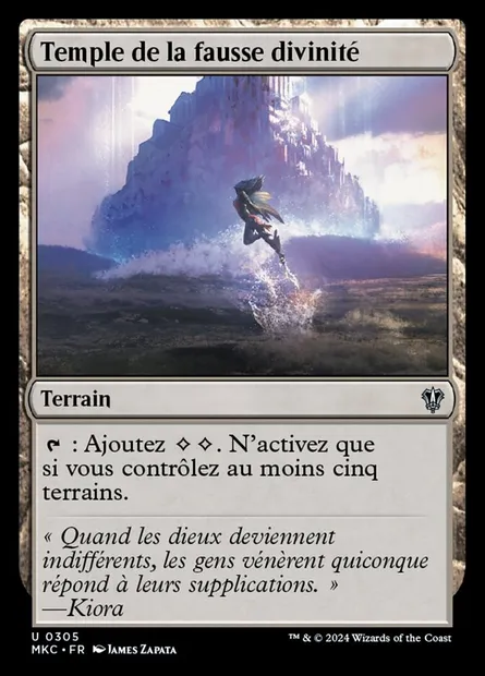 Temple de la fausse divinité, carte Magic MKC 305 — extension Murders at Karlov Manor Commander
