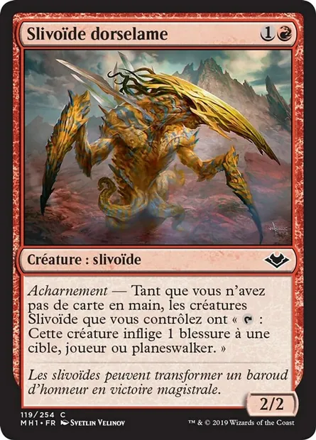 Slivoïde dorselame, carte Magic MH1 119 — extension Horizons du Modern