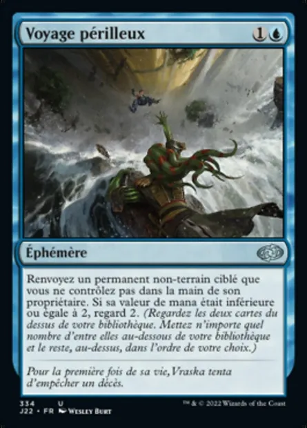 Voyage périlleux, carte Magic J22 334 — extension Jumpstart 2022
