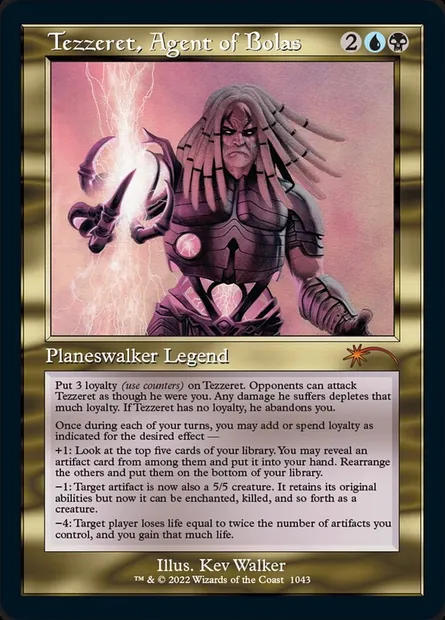 Tezzeret, agent de Bolas, carte Magic SLD 1043 — extension Secret Lair Drop