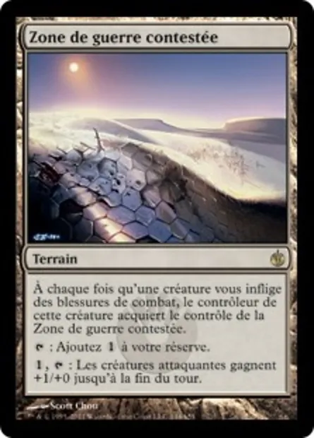 Zone de guerre contestée, carte Magic MBS 144 — extension Mirrodin assiégé