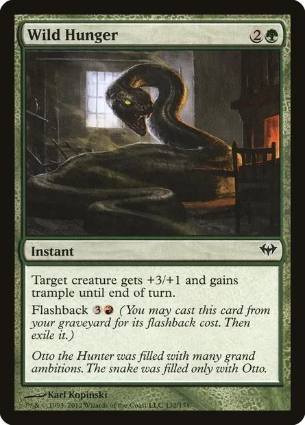 Wild Hunger, Magic card DKA 132 — Dark Ascension set